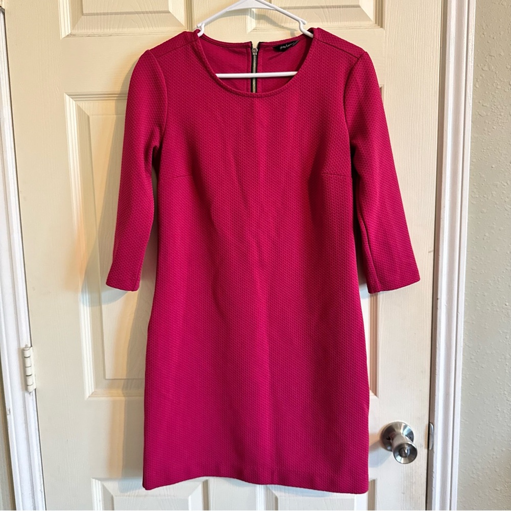Daisy Fuentes Fuchsia Long Sleeve Dress